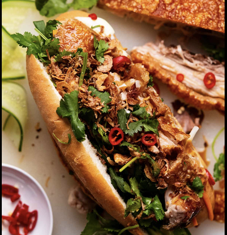 Crispy Pork Belly Banh Mi